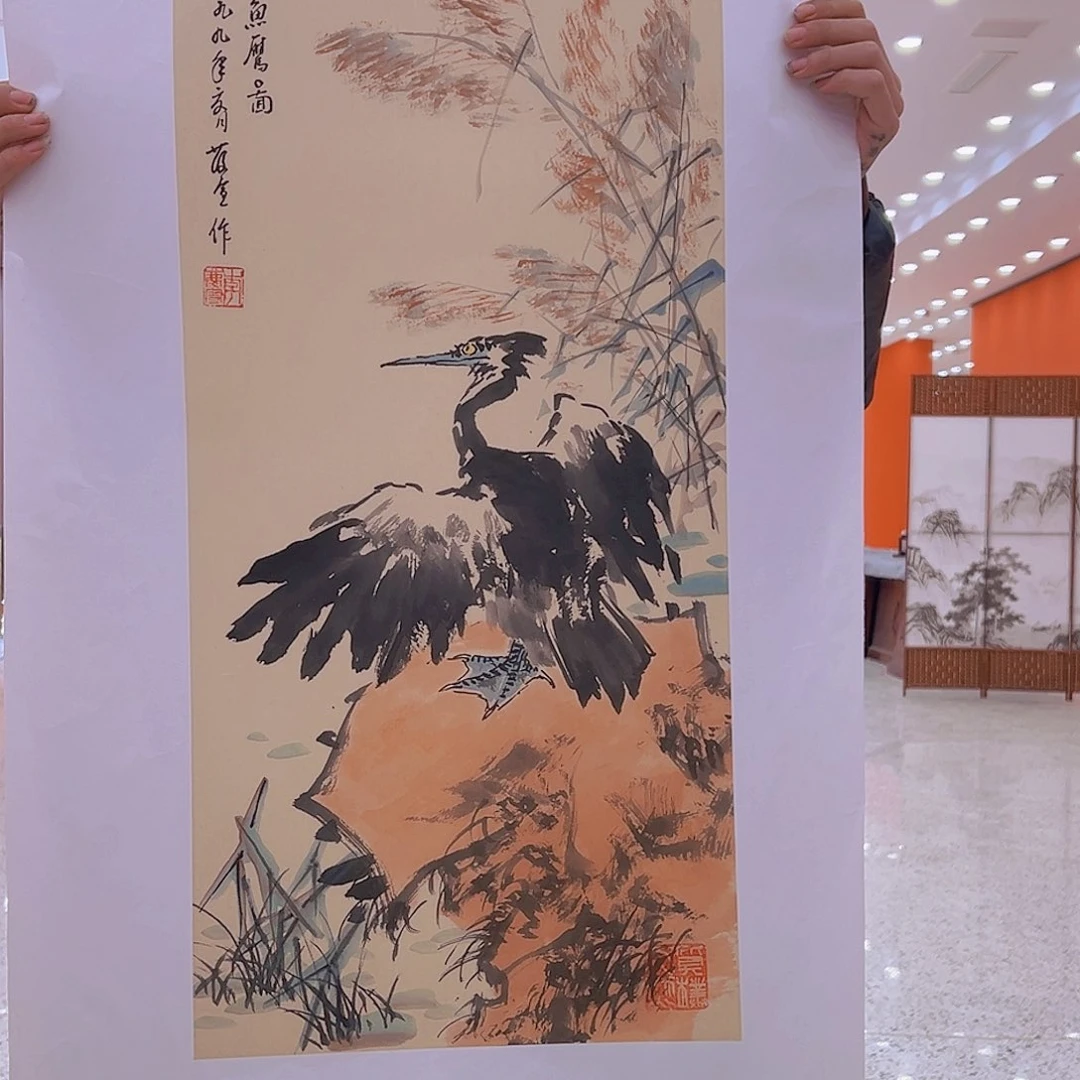 国画李庆宣老师原作证件合影视频授权