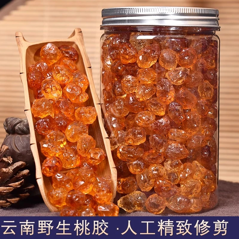 农家自晒天然精选老树桃胶干净无杂质可搭配雪燕皂角米
