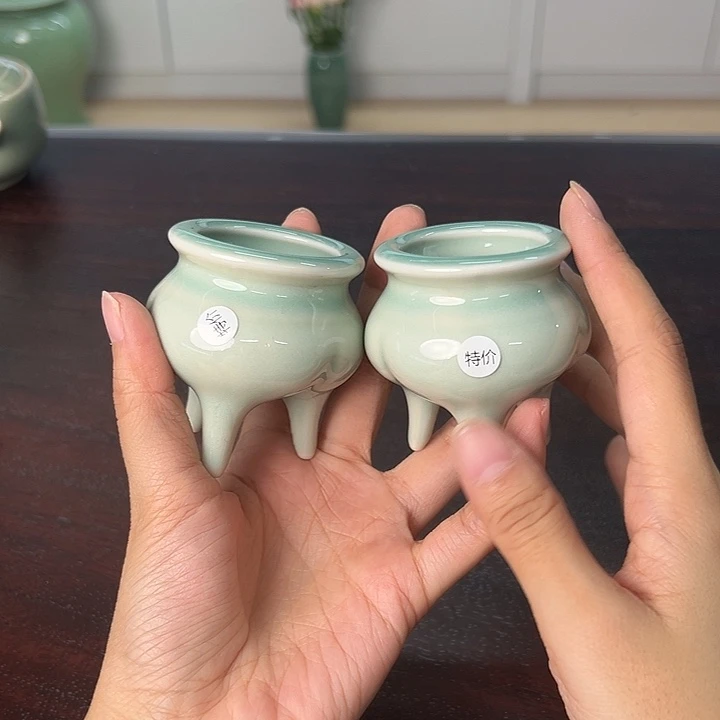 龙泉云间青瓷小米茶器