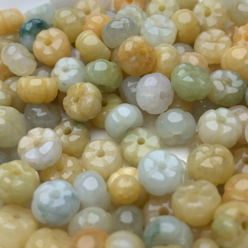 【闪购商品】翡翠手链未镶嵌卡5x9南瓜珠20颗