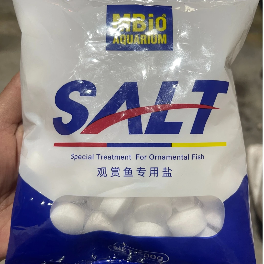 麦宝水族盐500g鱼缸鱼池观赏鱼淡水金鱼部分会有点碎介意勿拍