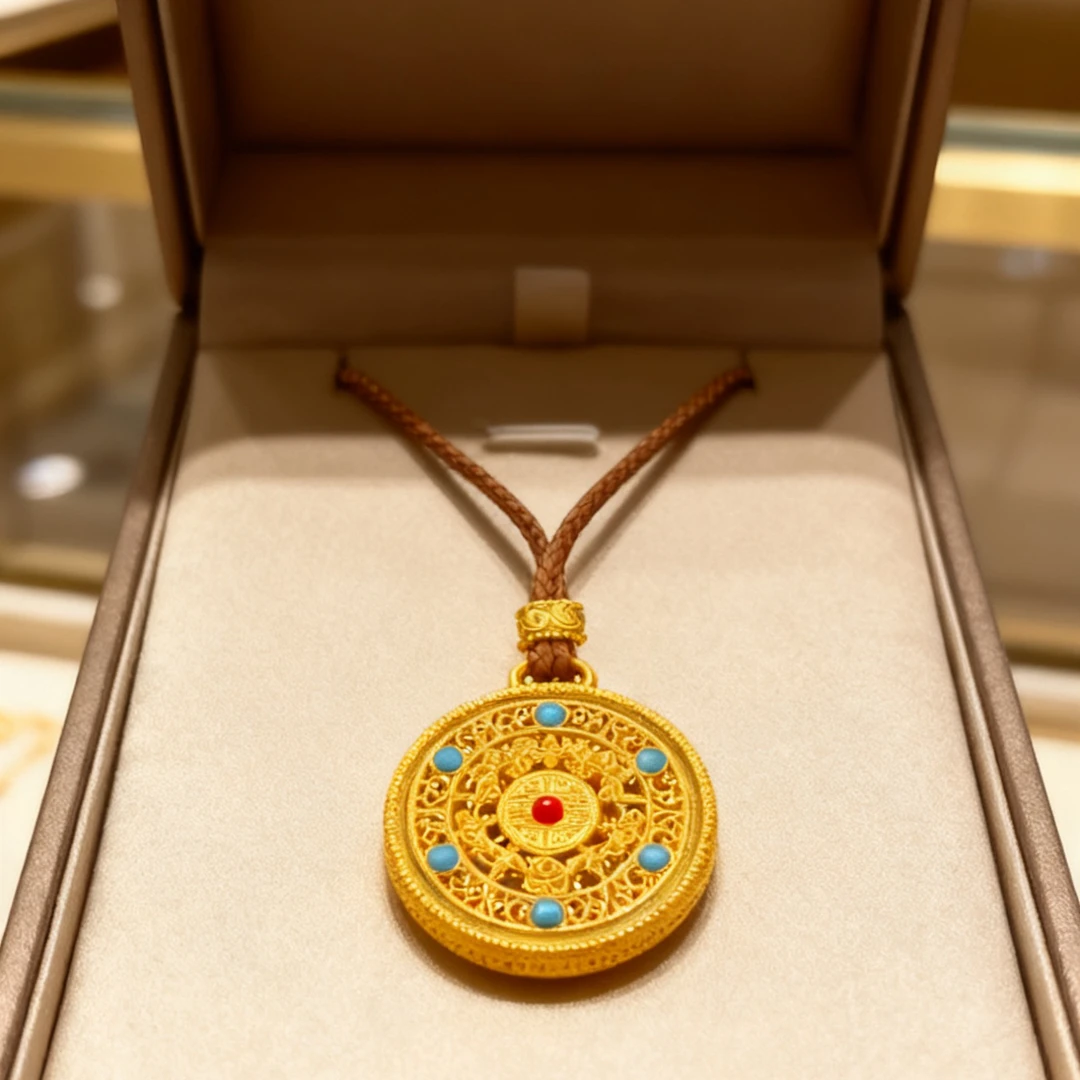 铜合金布艺项链 【与凤行】中古风编织百搭长项链65cm左右 E2-071