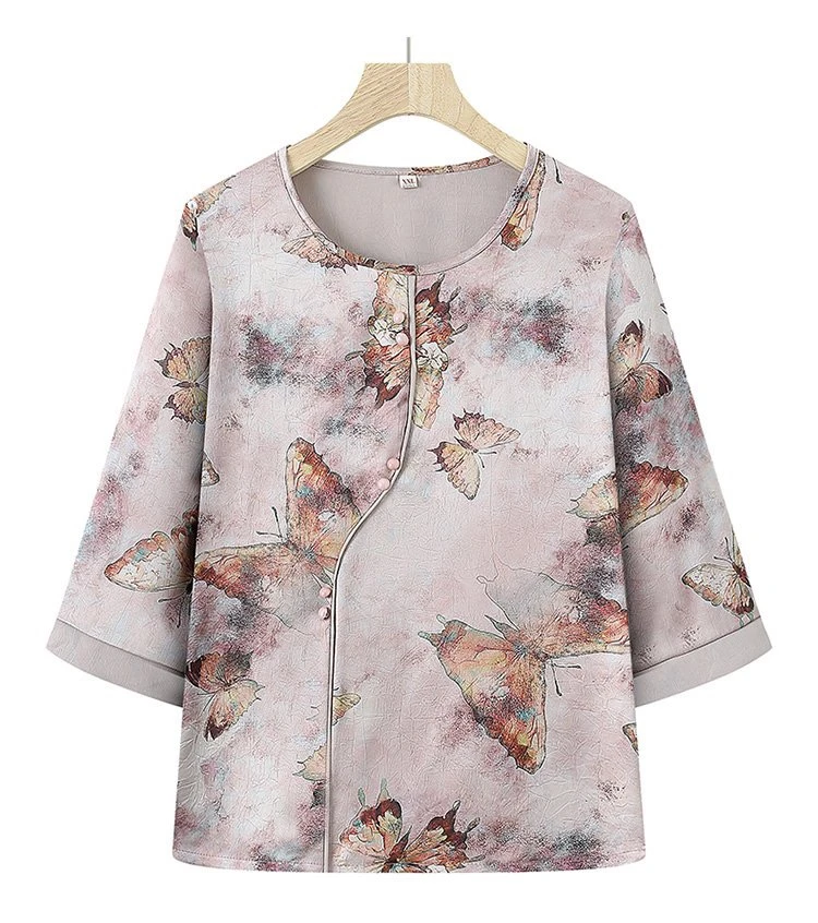 2025款轻奢中国风女装高端夏季时尚新中式上衣复古薄款新款妈妈装