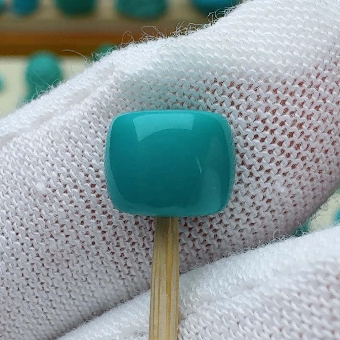 绿松石未镶嵌直切7.7