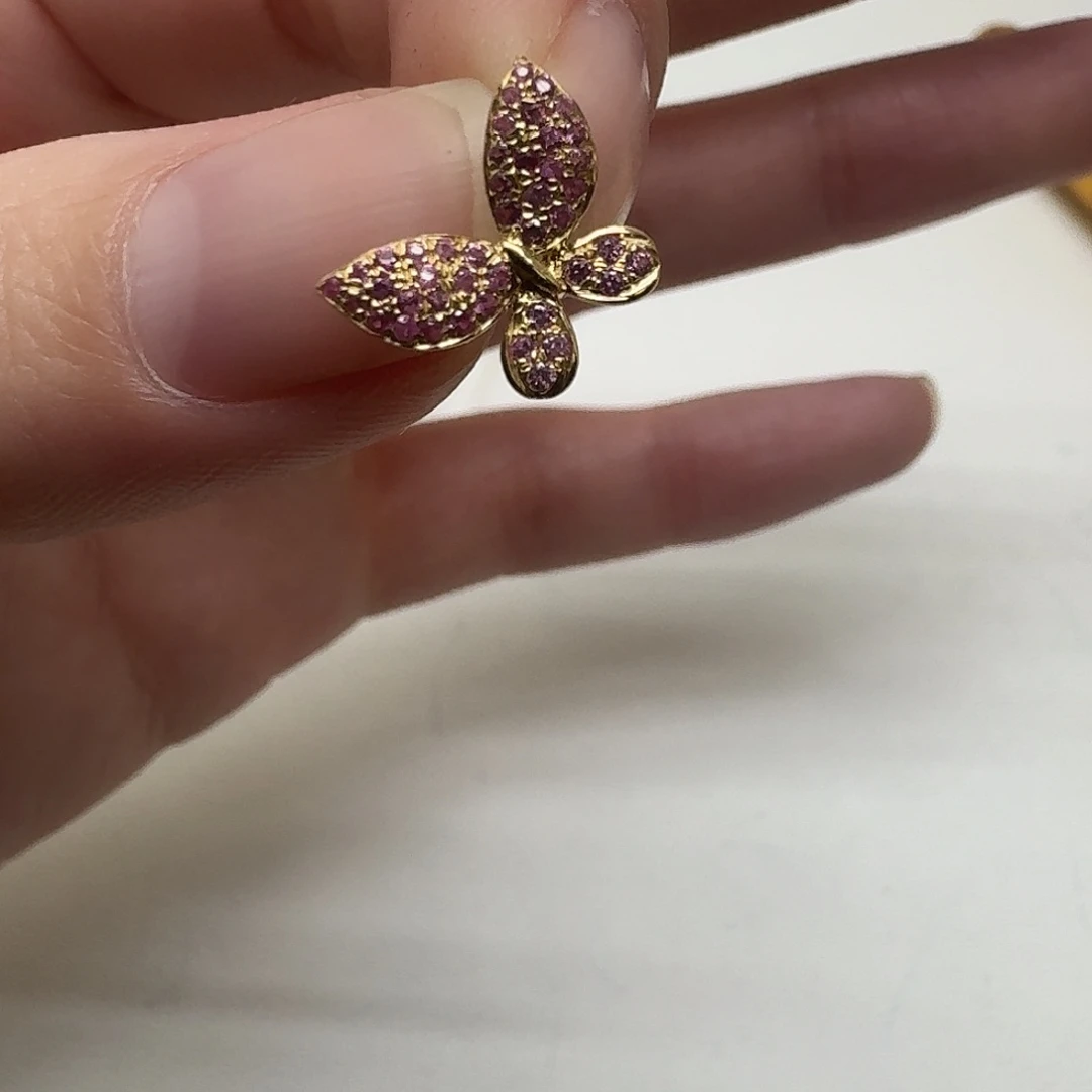 蓝宝石颈饰18K金镶嵌
