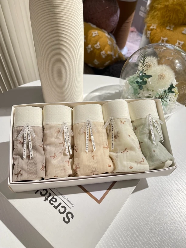 3条装 提拉米苏 春夏新款中腰大包臀冰丝女士内裤