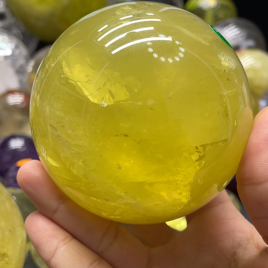 水晶MM黄水晶球L2006未镶嵌