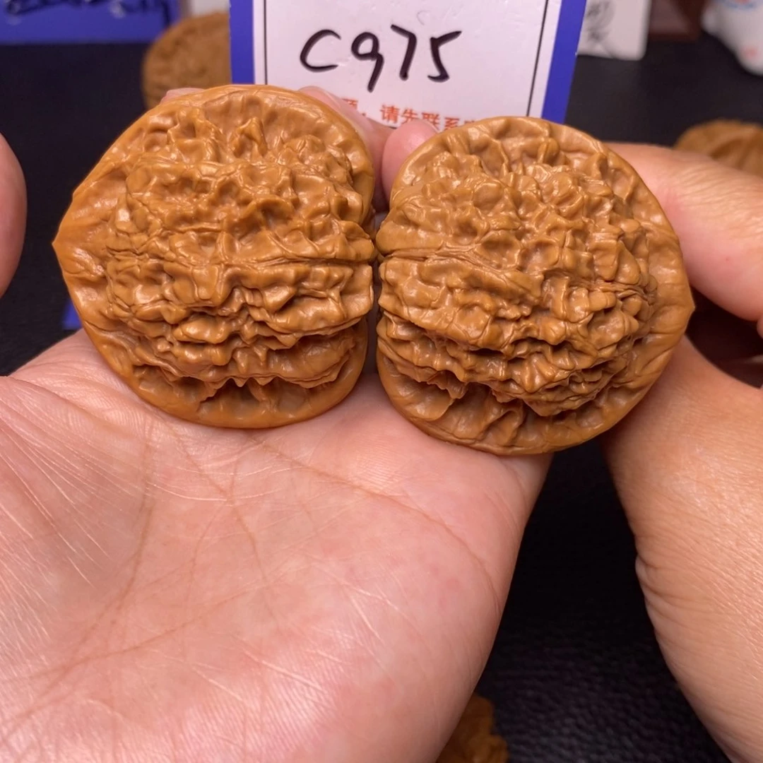 文玩核桃把件47官帽c975