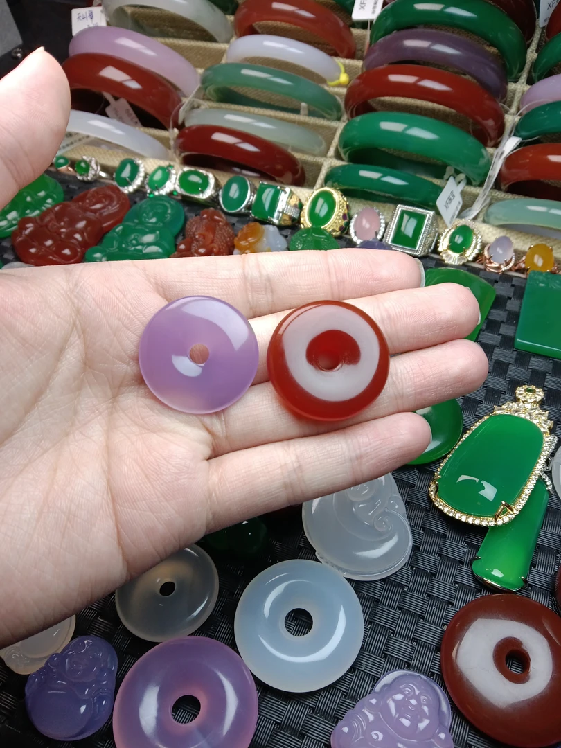 天然玛瑙玉髓平安扣