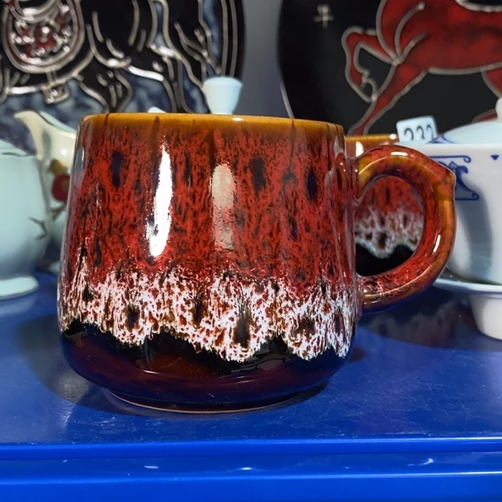 瓷片窑变茶杯约300ml