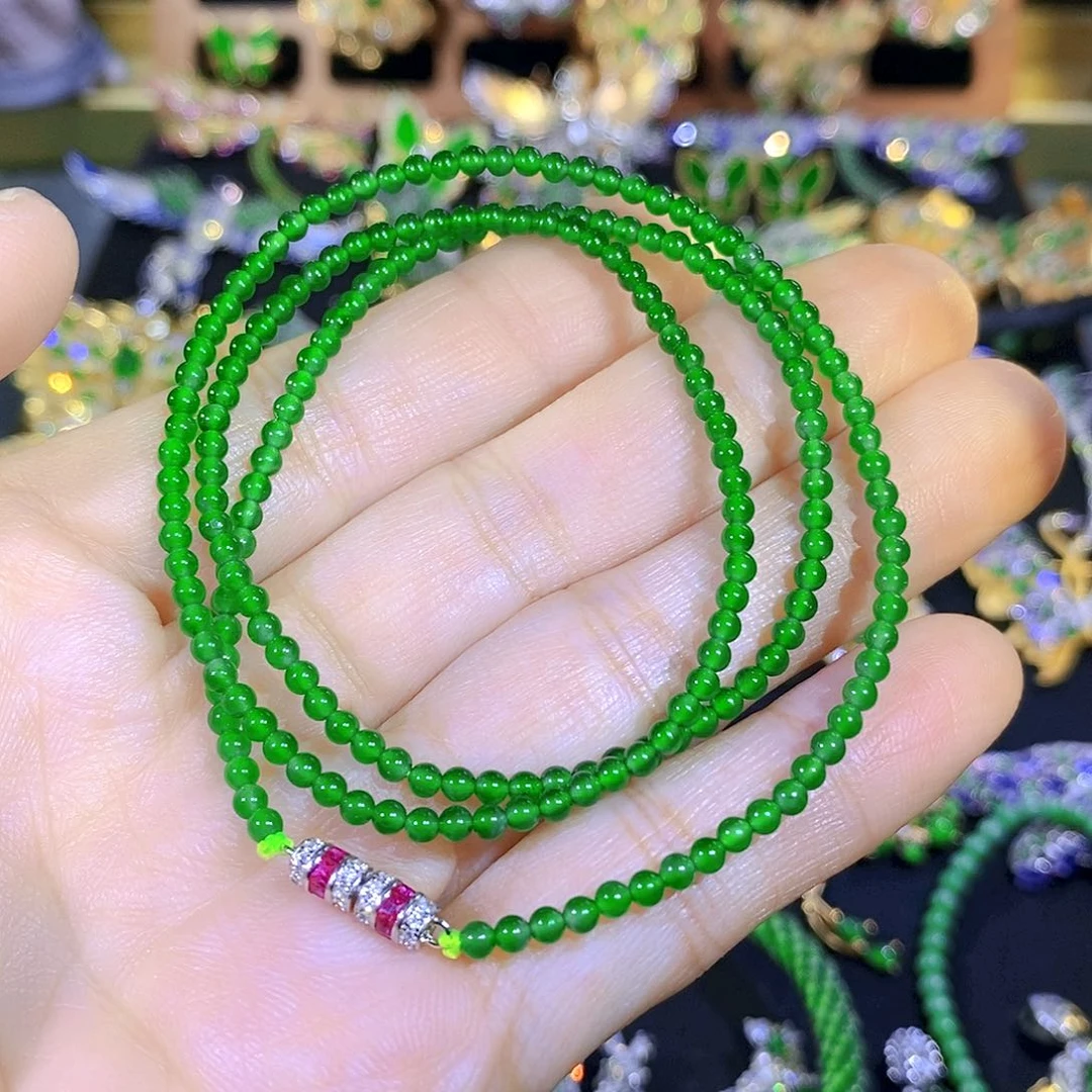 吊坠(不含链)银S925镶嵌翡翠