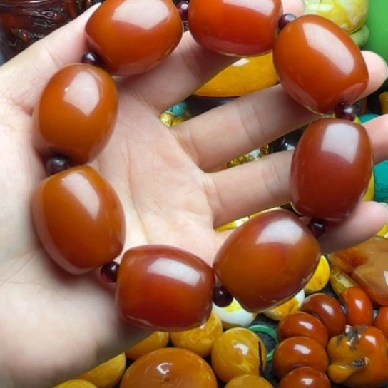 未镶嵌琥珀手串蜜蜡