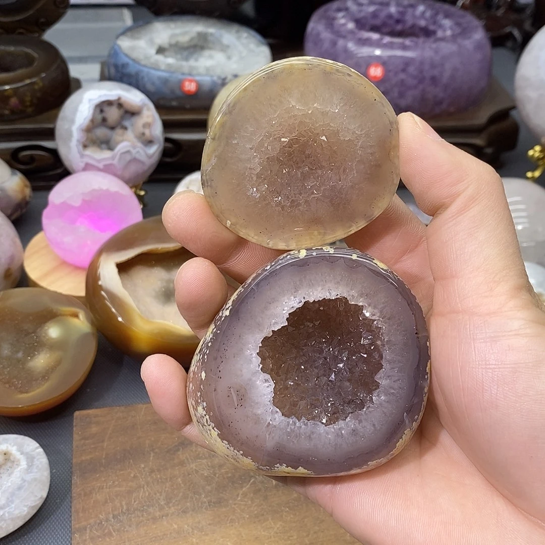 摆件紫晶未镶嵌聚宝盆