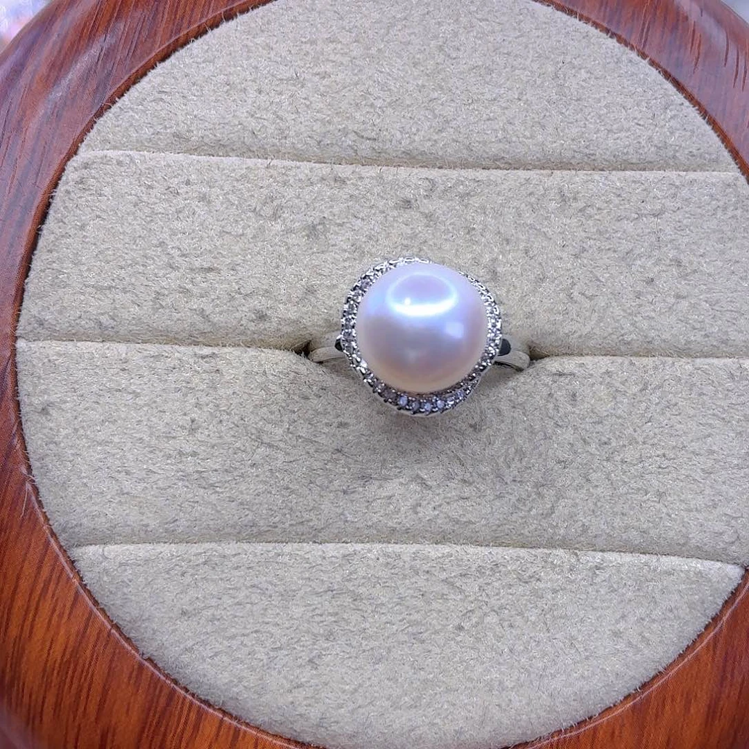 戒指淡水珍珠合金F