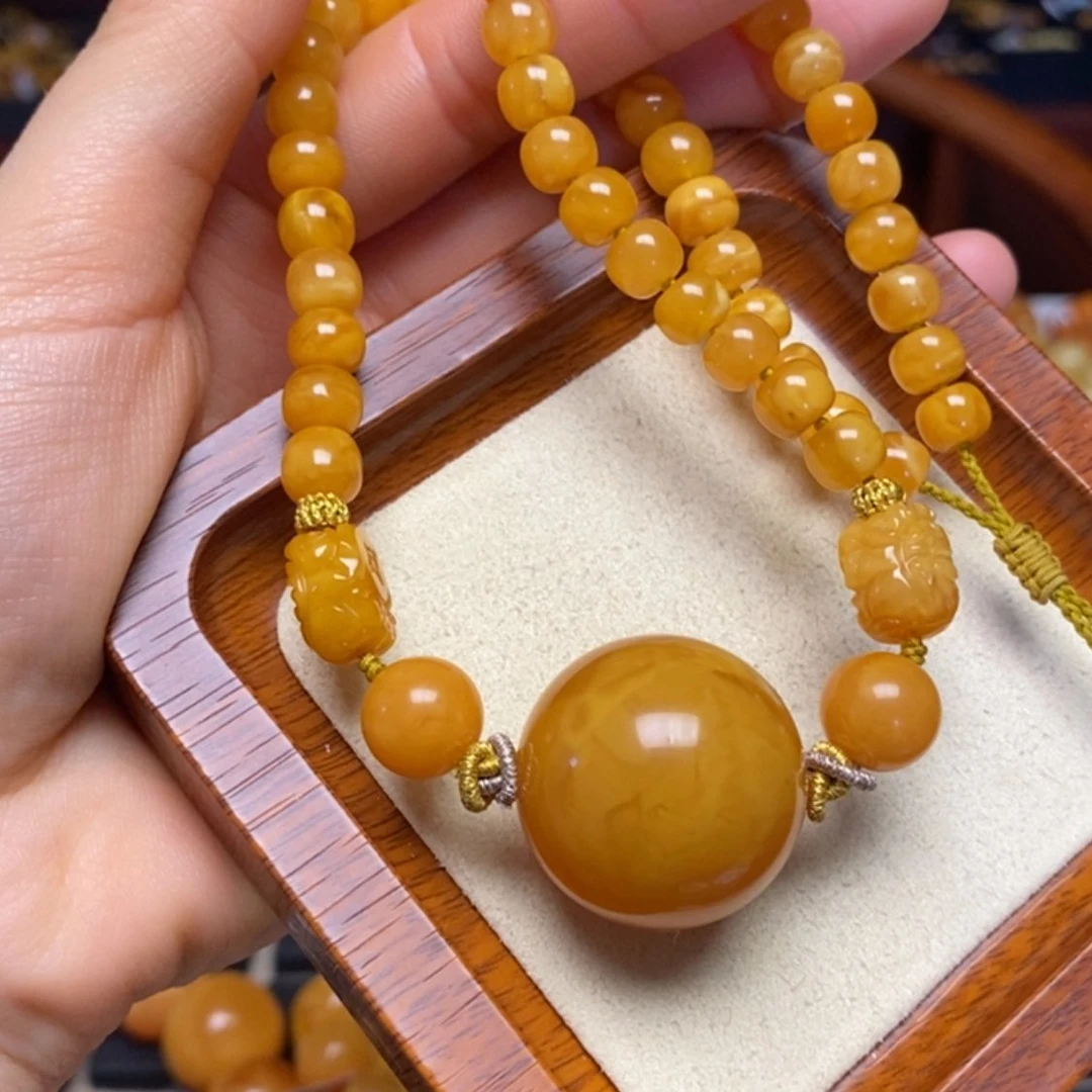 【闪购商品】蜜蜡颈饰未镶嵌项链