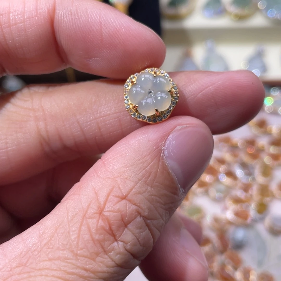 翡翠银S925镶嵌颈饰