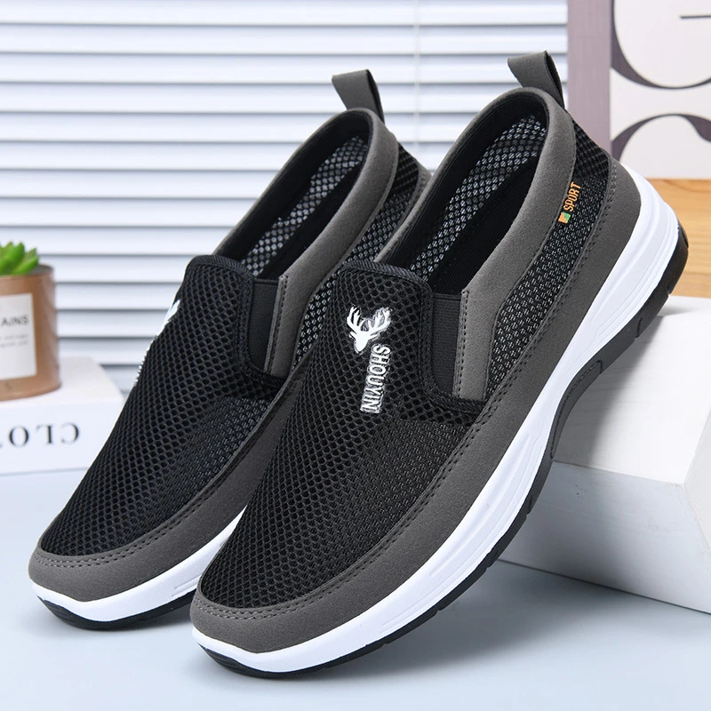 老北京布鞋男春秋季工地干活鞋耐磨健步鞋中老年休闲男士工作男鞋