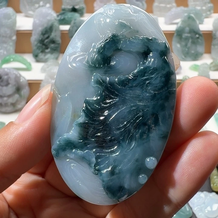 翡翠未镶嵌项链翡翠