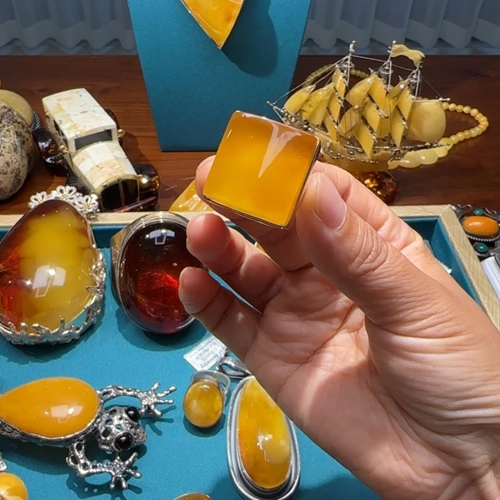 琥珀未镶嵌手链波兰设计款款琥珀蜜蜡