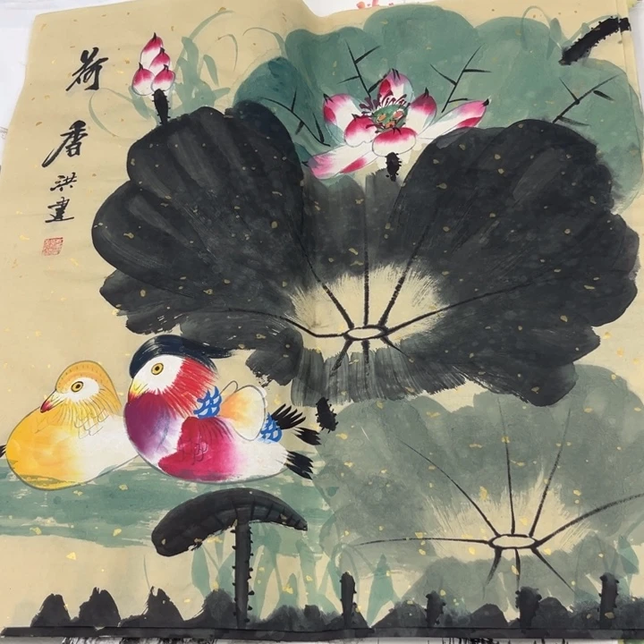 国画绘画手绘作品