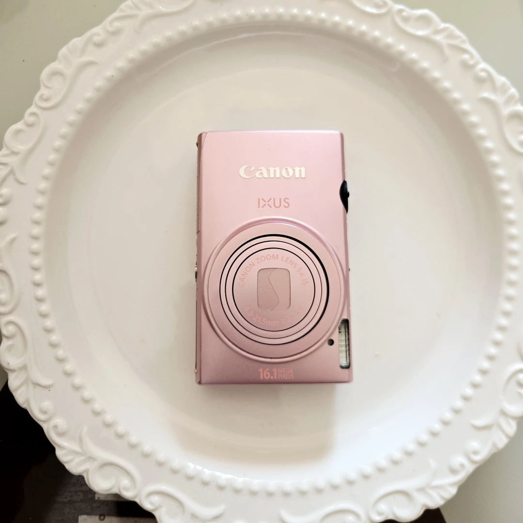 9新 Canon/佳能 ixus125hs粉色多滤镜1610w屏幕有暗角不影响出片