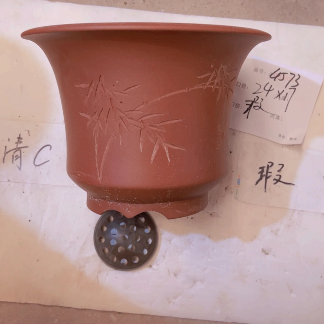 紫砂花盆紫紫砂盆