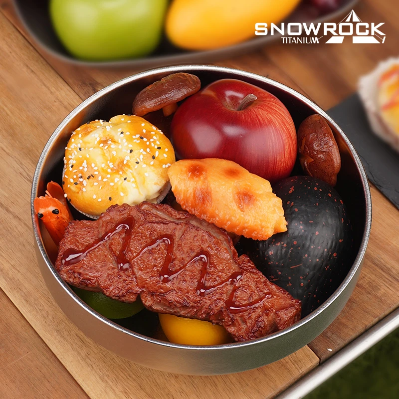 冰花彩色20cm纯钛冰花韩式冷面碗