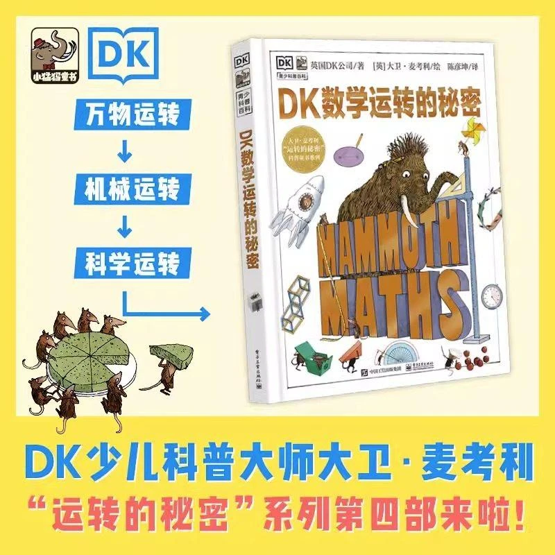DK数学运转的秘密 科学机械万物运转7-15岁青少年儿童科普读物