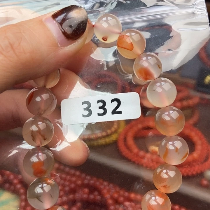 南红玛瑙未镶嵌手链