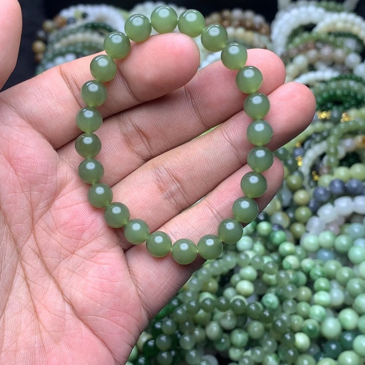 和田玉未镶嵌手串