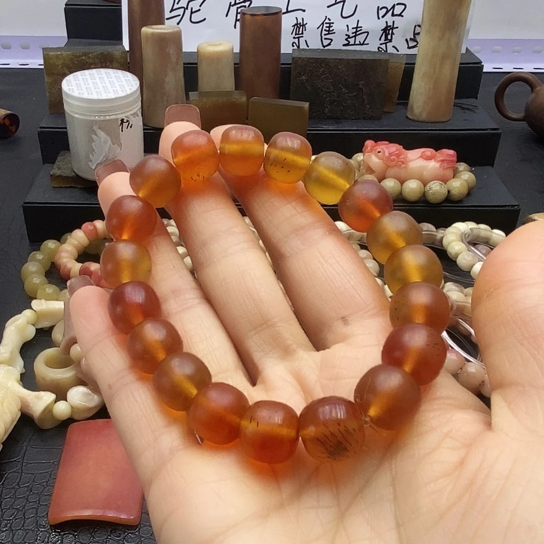 驼骨手串/手链12皮皮珠