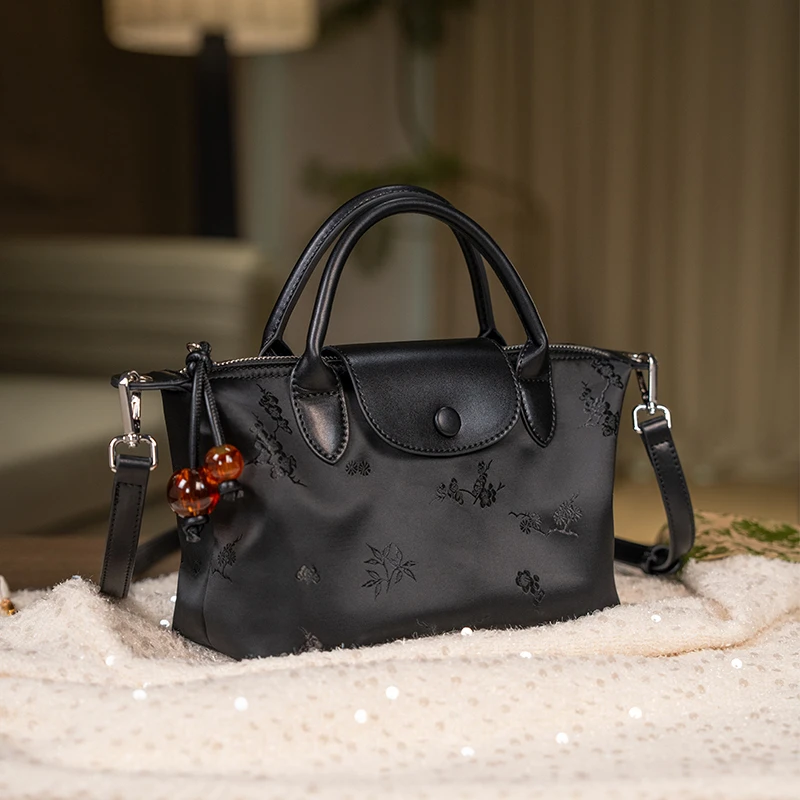 【现货现发】2025戈兰黛轻便女包百搭便携饺子包通勤女士手提斜挎包