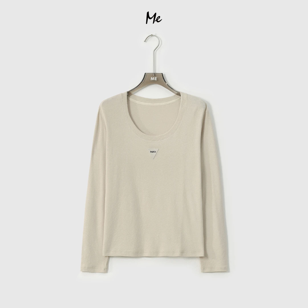 ME【字母打底衫】圆领打底上衣简约百搭休闲内搭MEQA2781