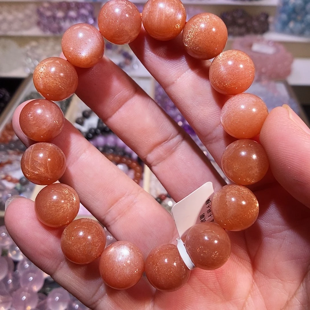 水晶未镶嵌手链橘月光13mm