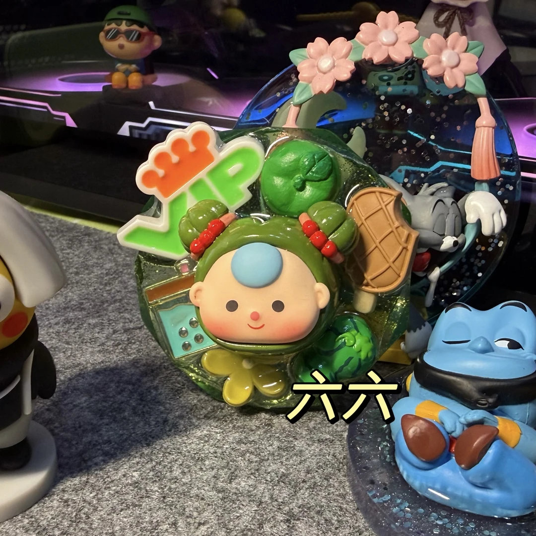 【六六手作】原创滴胶DIY冰箱贴摆件改娃中古潮玩纯手工默认微瑕