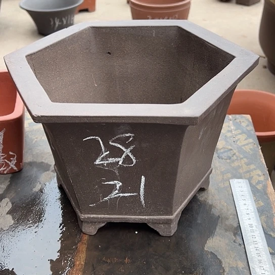 紫砂花盆透气花盆