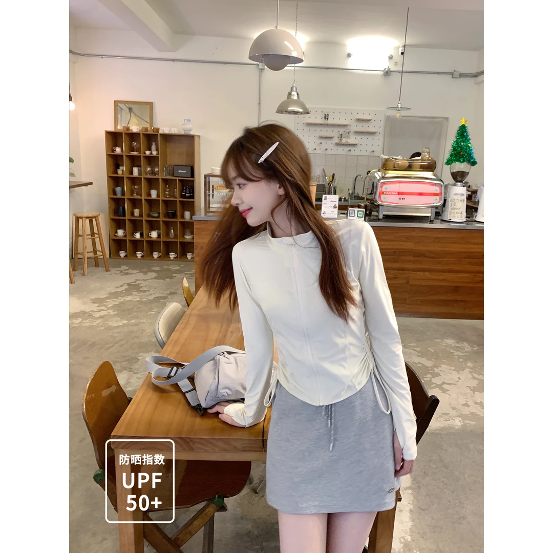 切糕【尊享丝滑】小个子春季品质女新款小众显瘦短款设计防晒服外套