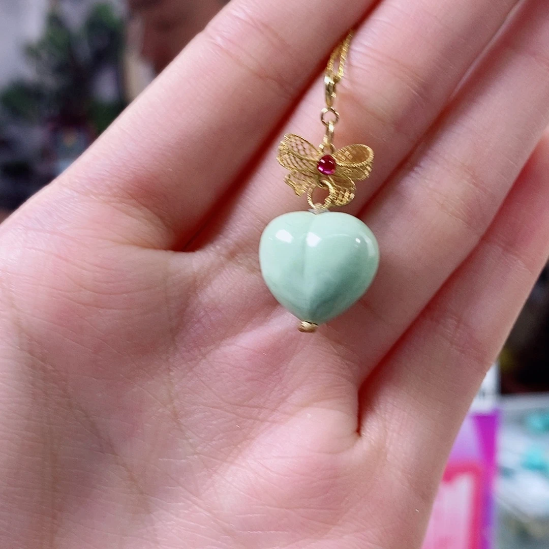 绿松石18K金镶嵌珠宝奇石