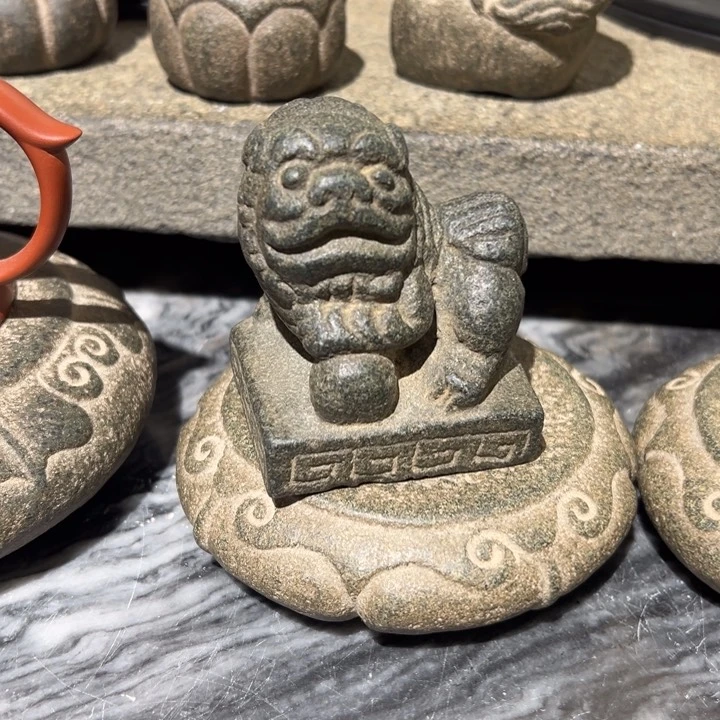 石材原**我镇纸狮福建青石