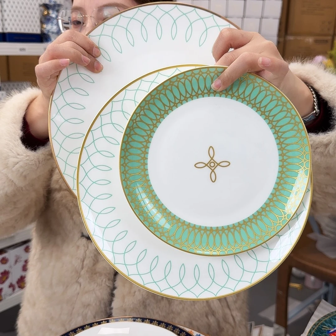 骨瓷高骨三件套10.5+8+12盘