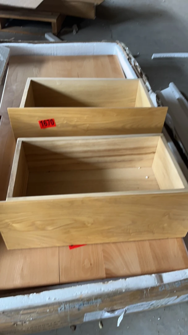 抽屉白蜡一对50×26×20瑕疵无售后木工1670
