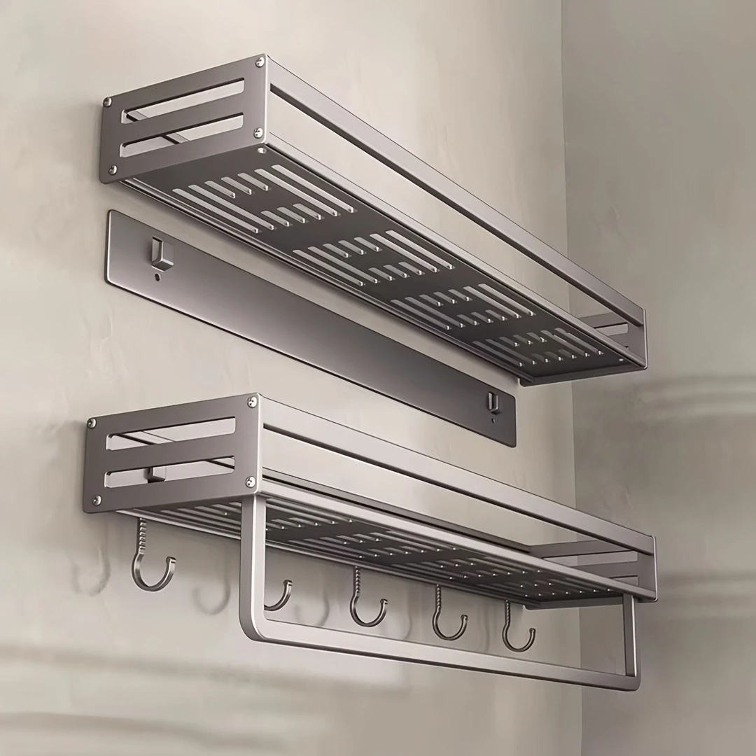 浴室置物架打孔卫生间墙上壁挂式可拆卸挂篮多功能洗漱收纳置物架