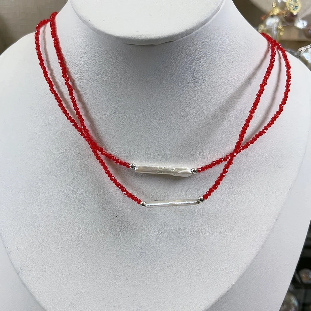 淡水珍珠项链未镶嵌【纯恬】多样性发货