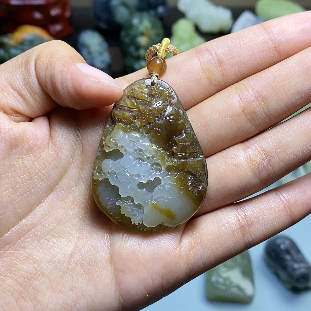 颈饰未镶嵌和田玉集***坊