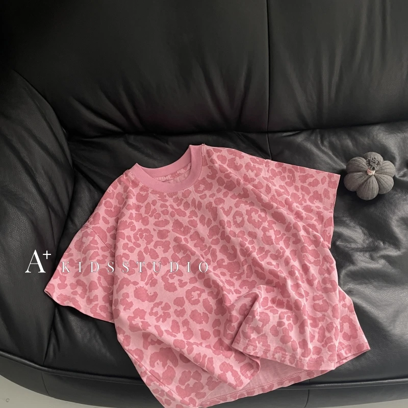 【文文妈】儿童潮牌纯棉短袖韩版夏季宽松男童女童时尚百搭hyp2571