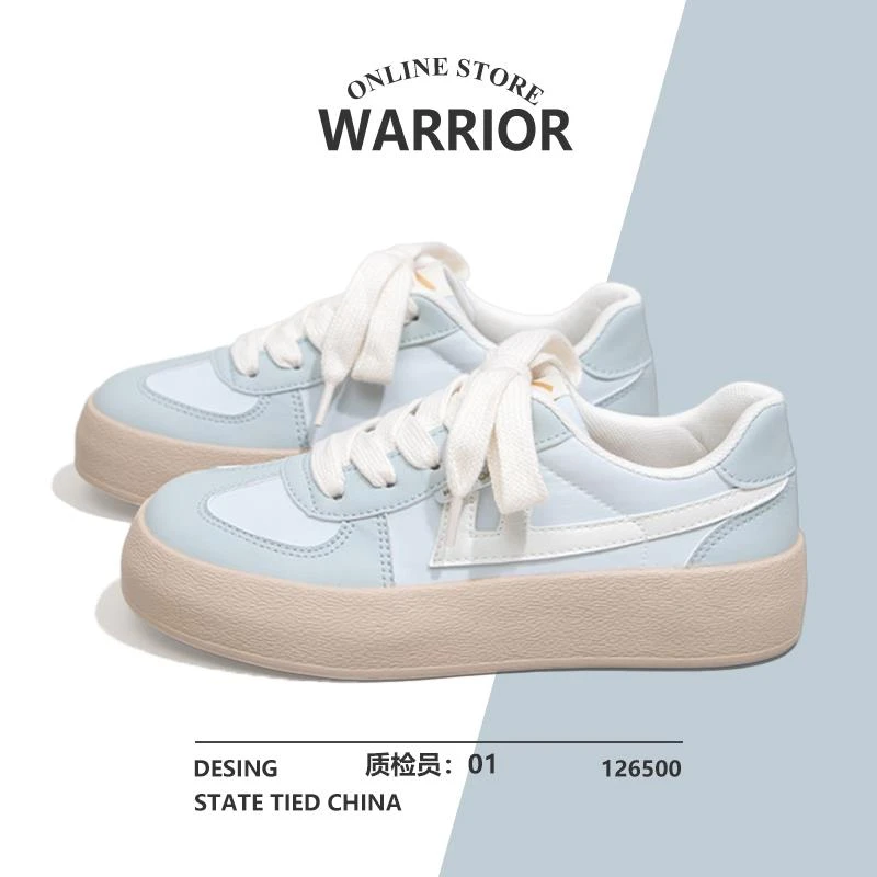 回力蓝色帆布鞋女2025冬季新款厚底运动百搭爆款休闲板鞋小白鞋子