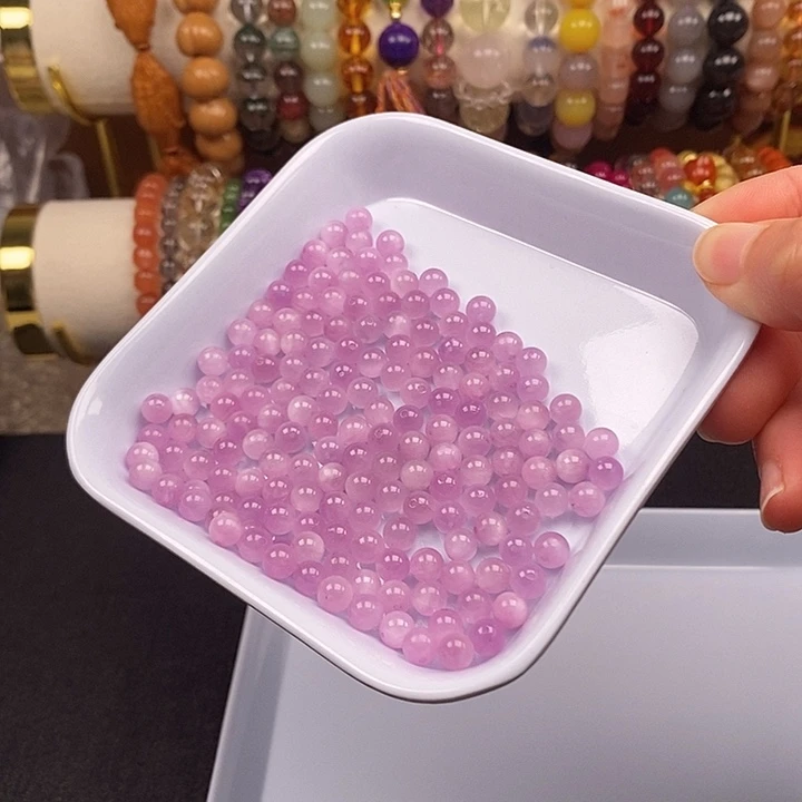 未镶嵌卡6紫锂辉20个玛瑙/玉髓