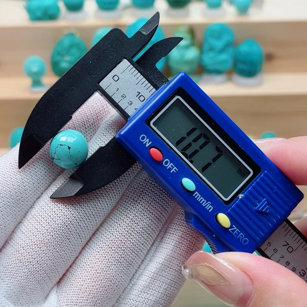 未镶嵌绿松石圆珠