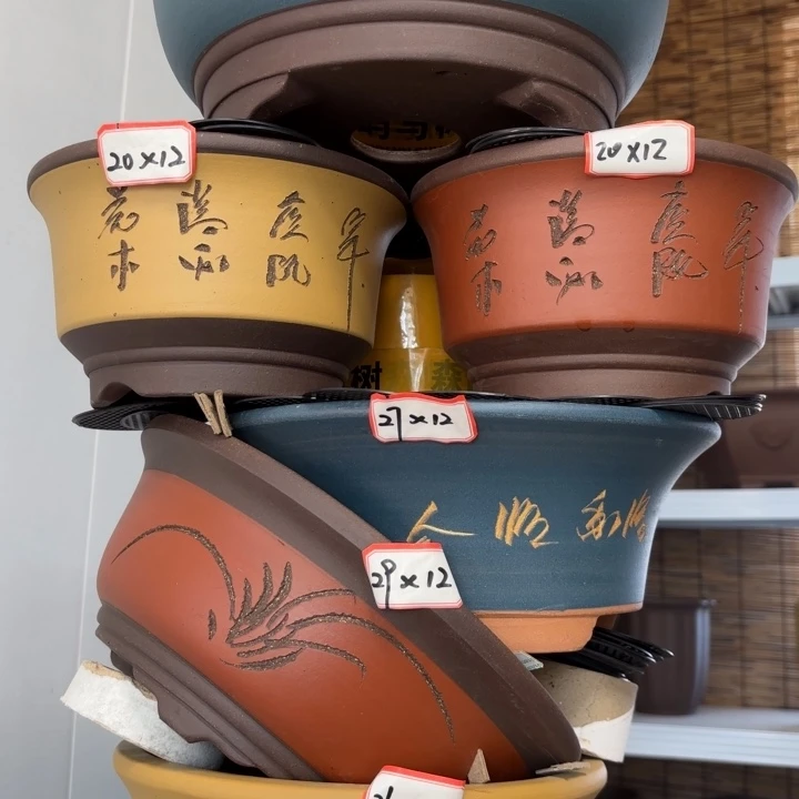 紫砂花盆100-6。