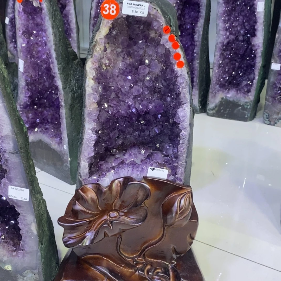 紫晶银S925镶嵌大型摆件（非配饰）49x24